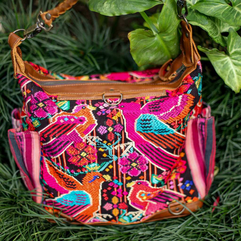 BEATRIZ MCDB + DIAMANTE STRAP - OOAK HUIPIL - CAFE -  NO. 18464