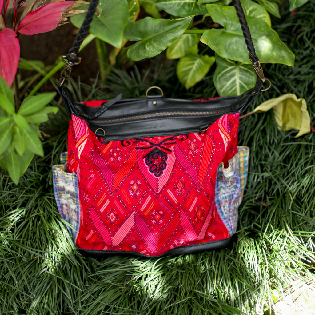 BEATRIZ MCDB + DIAMANTE STRAP - OOAK HUIPIL - BLACK -  NO.18465