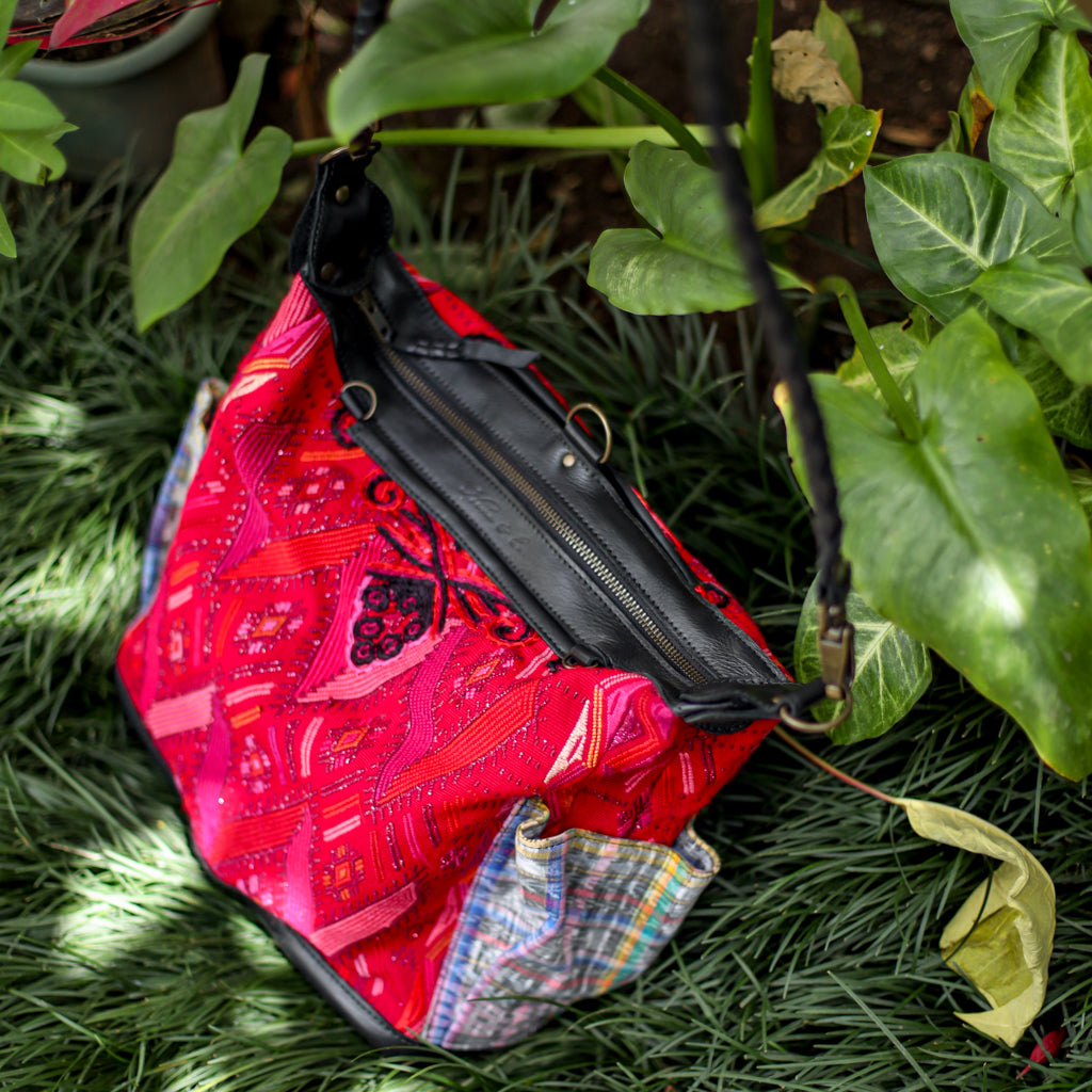 BEATRIZ MCDB + DIAMANTE STRAP - OOAK HUIPIL - BLACK -  NO.18465