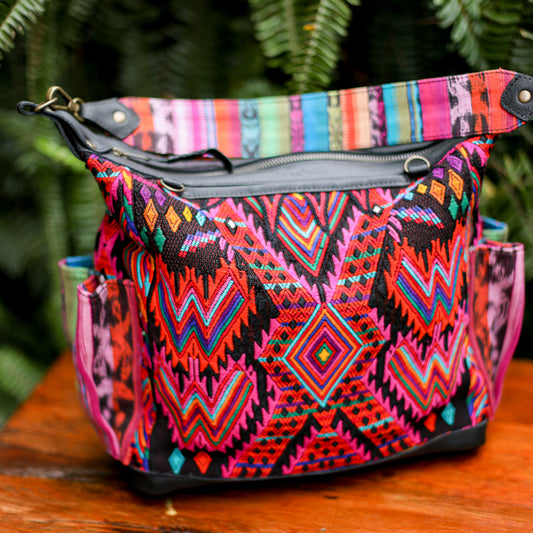 BEATRIZ MCDB + DIAMANTE STRAP - OOAK HUIPIL - BLACK - NO. 200183