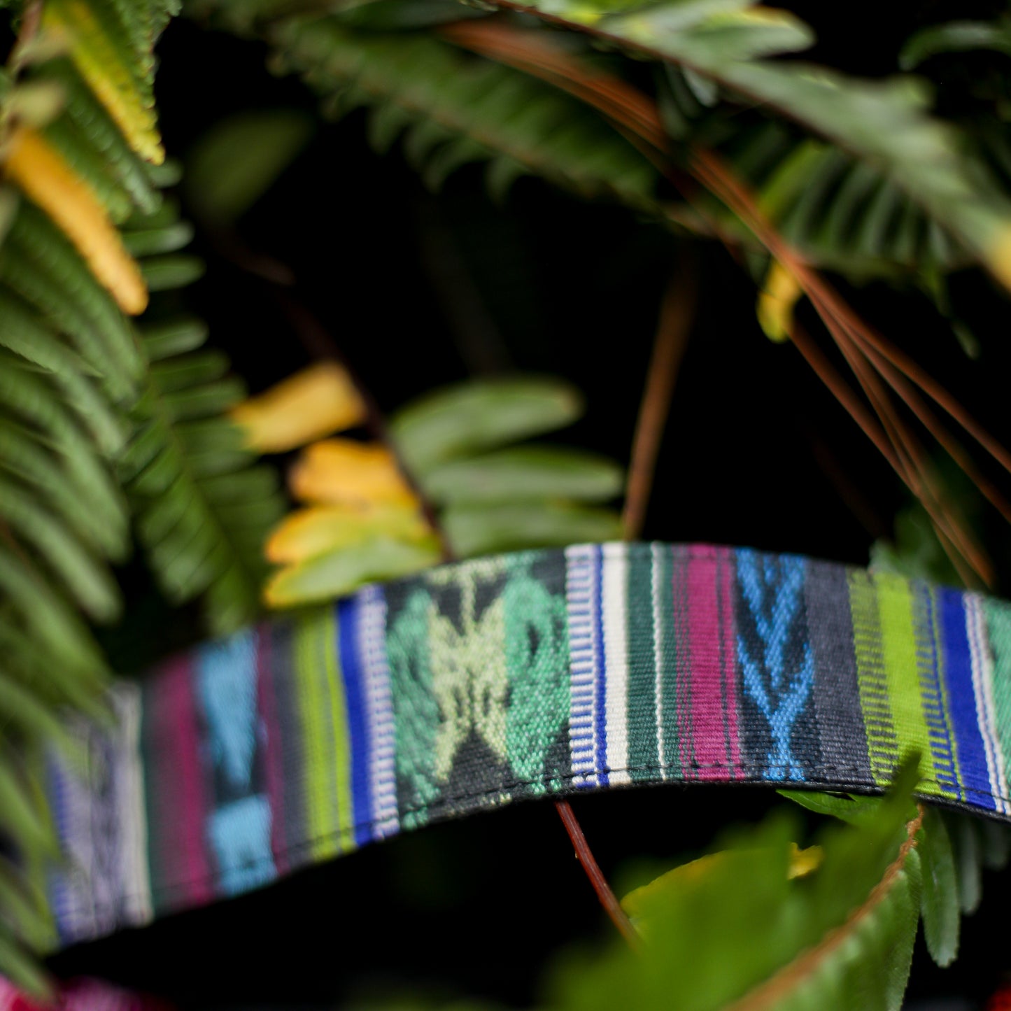 BEATRIZ MCDB + DIAMANTE STRAP - OOAK HUIPIL - BLACK - NO. 200182