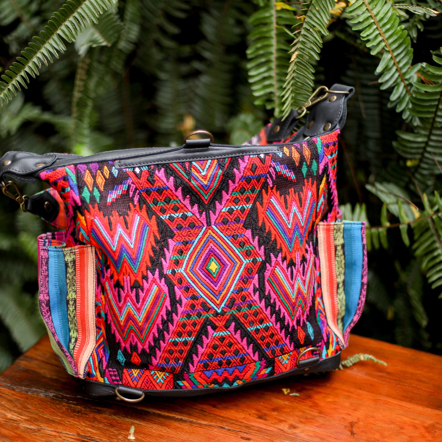 BEATRIZ MCDB + DIAMANTE STRAP - OOAK HUIPIL - BLACK - NO. 200183