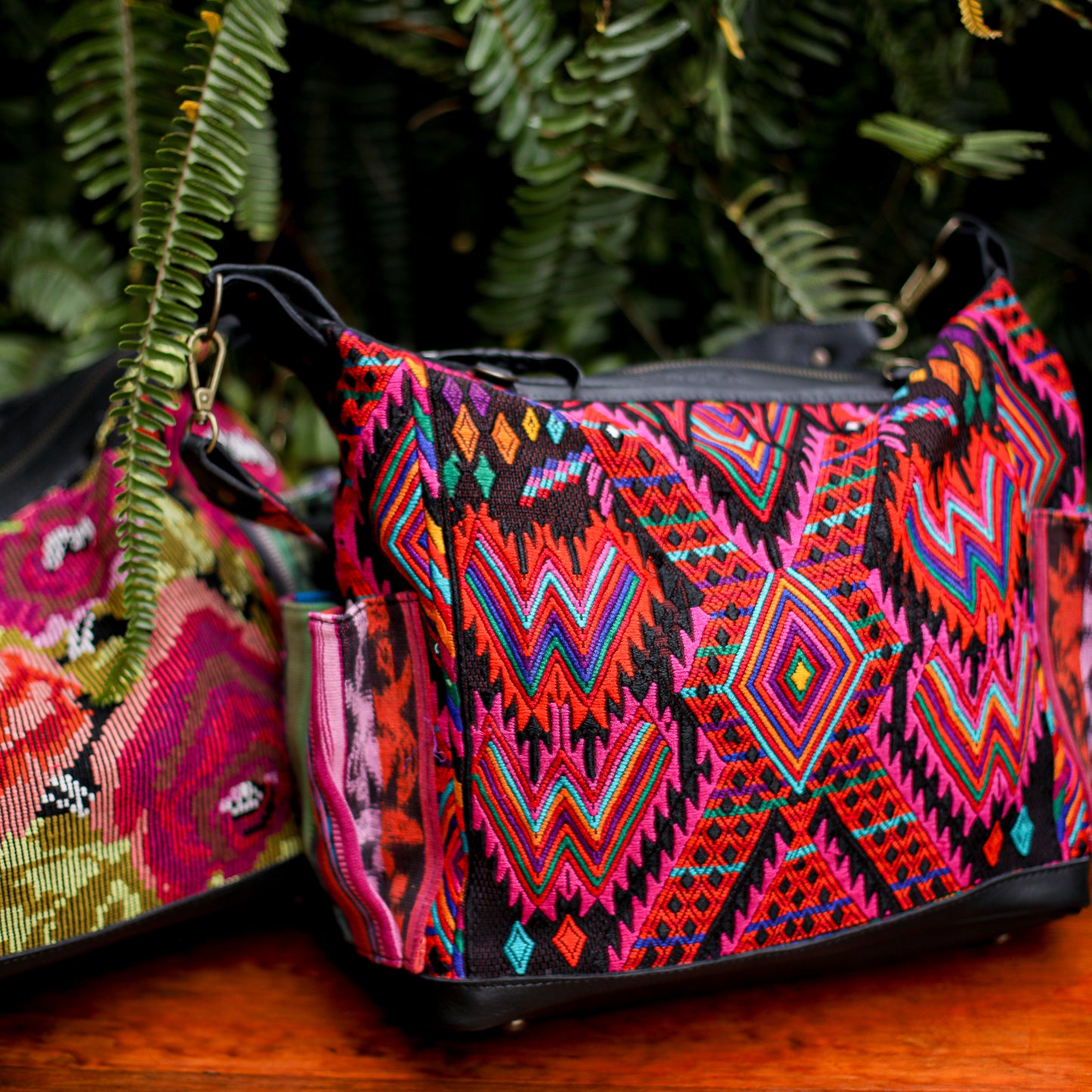 BEATRIZ MCDB + DIAMANTE STRAP - OOAK HUIPIL - BLACK - NO. 200183