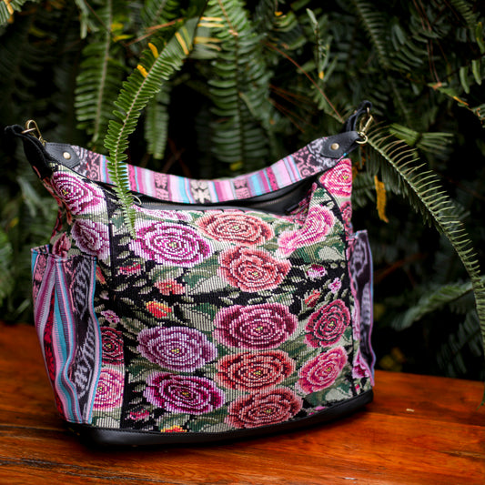 BEATRIZ CDB + DIAMANTE STRAP - OOAK HUIPIL - BLACK - NO. 200177