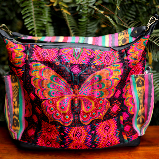 BEATRIZ CDB + DIAMANTE STRAP - OOAK HUIPIL - BLACK - NO. 200178