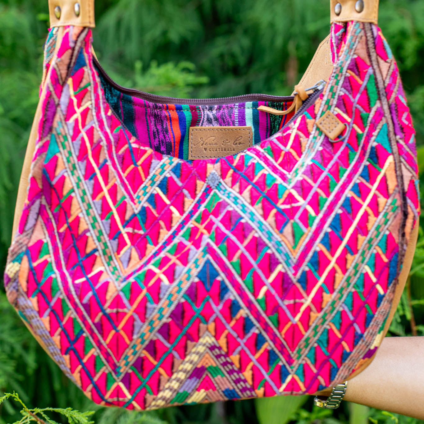 LARGE BOHO SADDLE BAG - OOAK HUIPIL - AMARILLO - NO. 16993