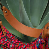 BOHO SADDLE BAG - OOAK HUIPIL - BRANDY - NO. 19414