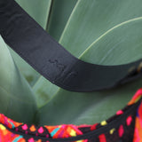 BOHO SADDLE BAG - OOAK HUIPIL - BLACK - NO. 19398
