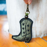 BOOT CHARM - EMBROIDERED LEATHER