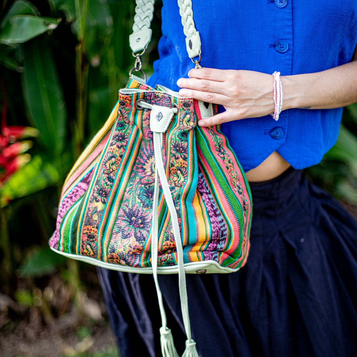 DRAWSTRING BUCKET BAG - CORTE - PISTACHIO - NO. 18397