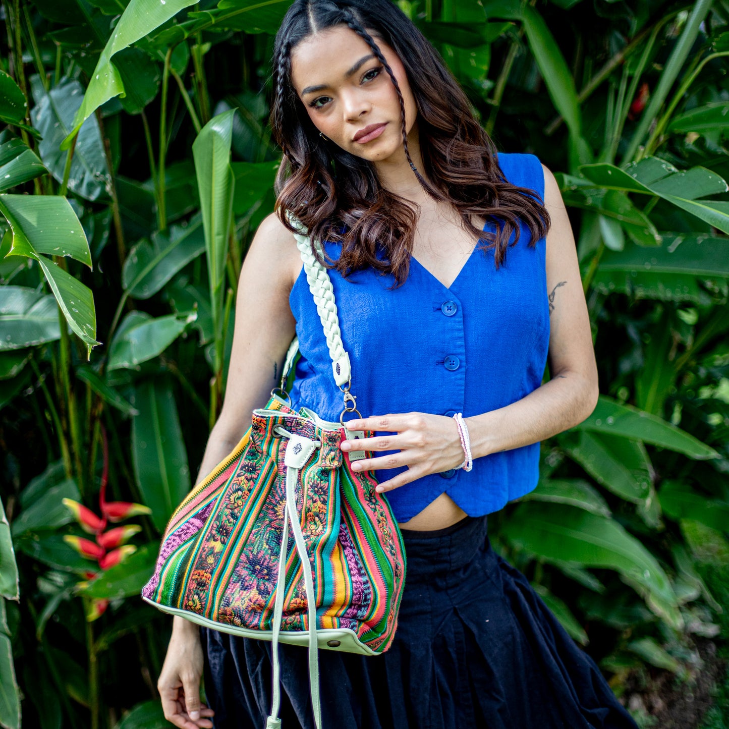 DRAWSTRING BUCKET BAG - CORTE - PISTACHIO - NO. 18397