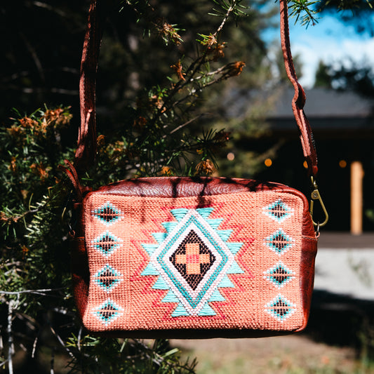 ALI'S STASH - WANDER CROSSBODY SET - H&S CORAL PANEL - COPPER - NO. A-10025