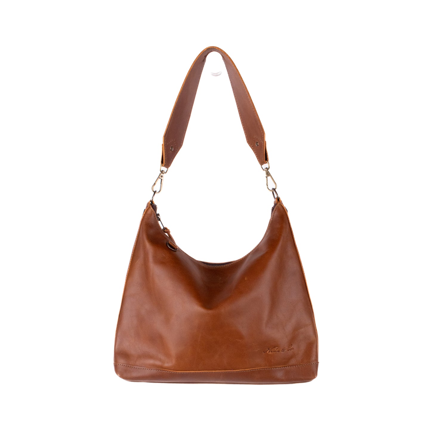 SMALL PENELOPE BAG - FULL LEATHER - CAFE
