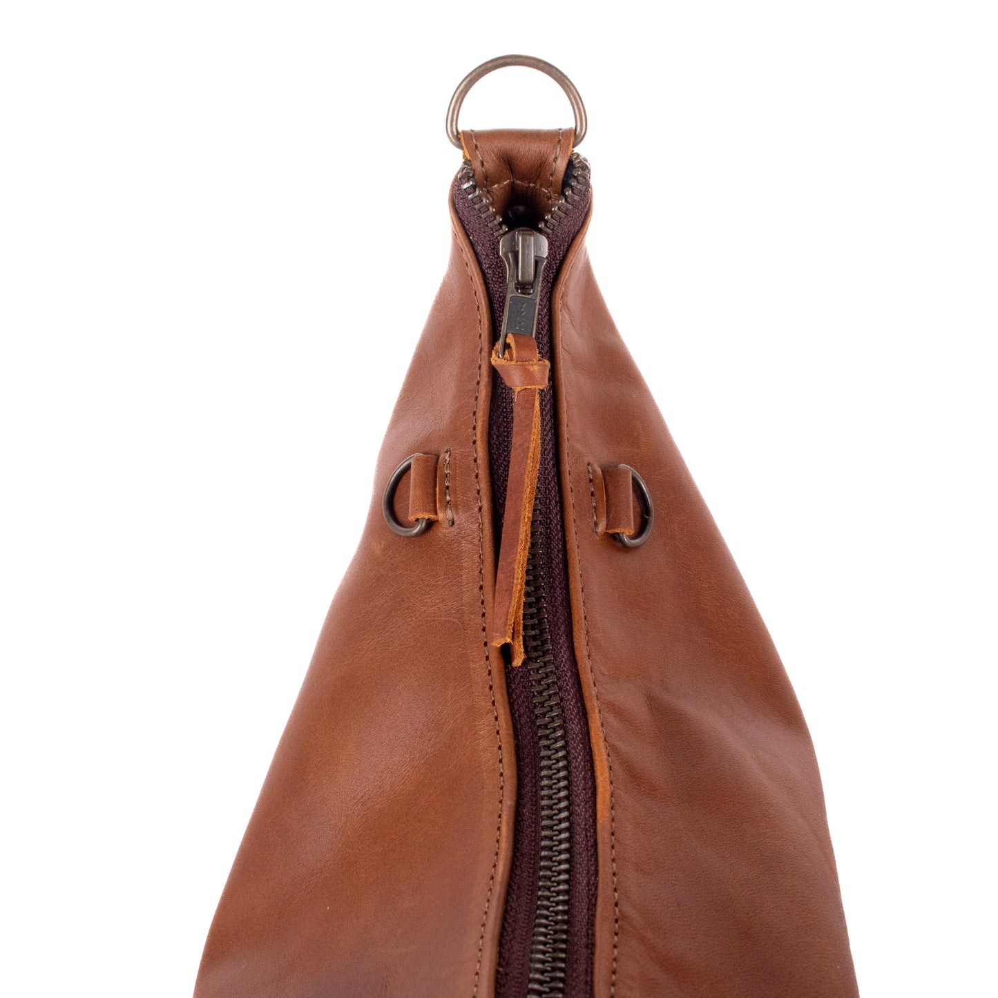 SMALL PENELOPE BAG - FULL LEATHER - CAFE