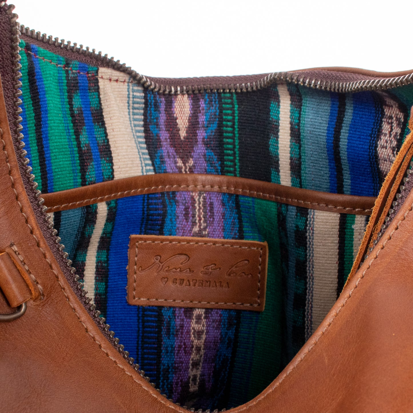 SMALL PENELOPE BAG - FULL LEATHER - CAFE