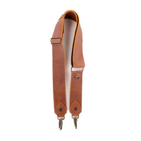 ADJUSTABLE WIDE STRAP - FULL LEATHER - CAFE
