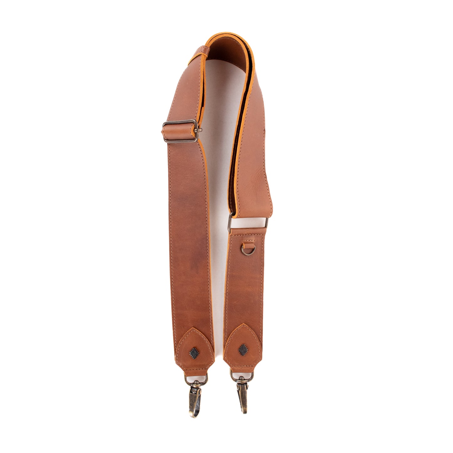 ADJUSTABLE WIDE STRAP - FULL LEATHER - CAFE