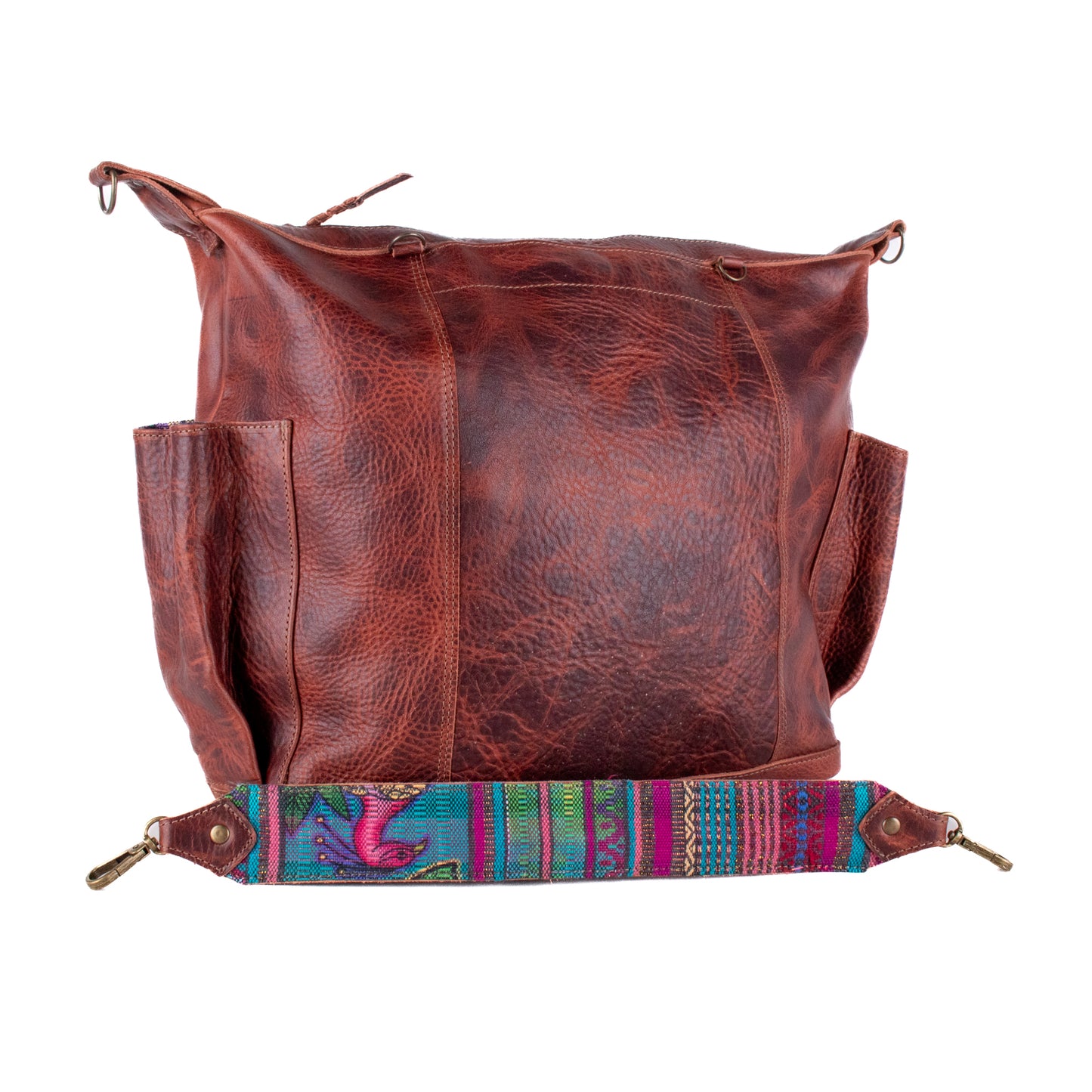 BEATRIZ CONVERTIBLE DAY BAG - FULL LEATHER - COPPER