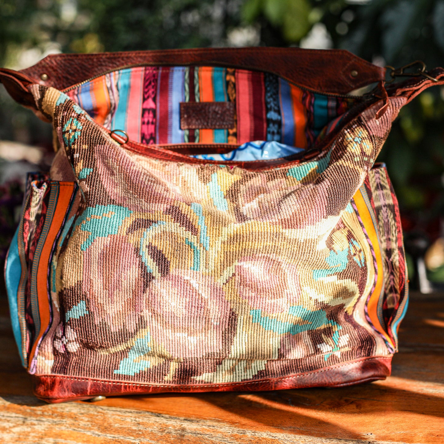 BEATRIZ CDB + DIAMANTE STRAP - OOAK HUIPIL - COPPER - NO. 19292