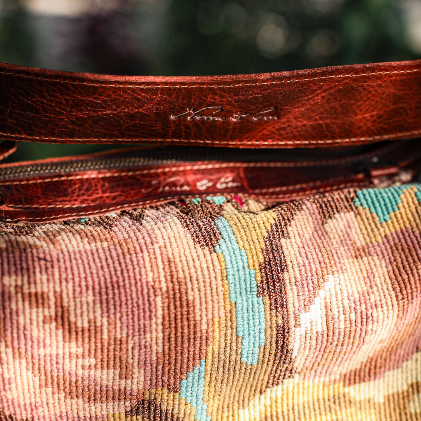 BEATRIZ CDB + DIAMANTE STRAP - OOAK HUIPIL - COPPER - NO. 19292