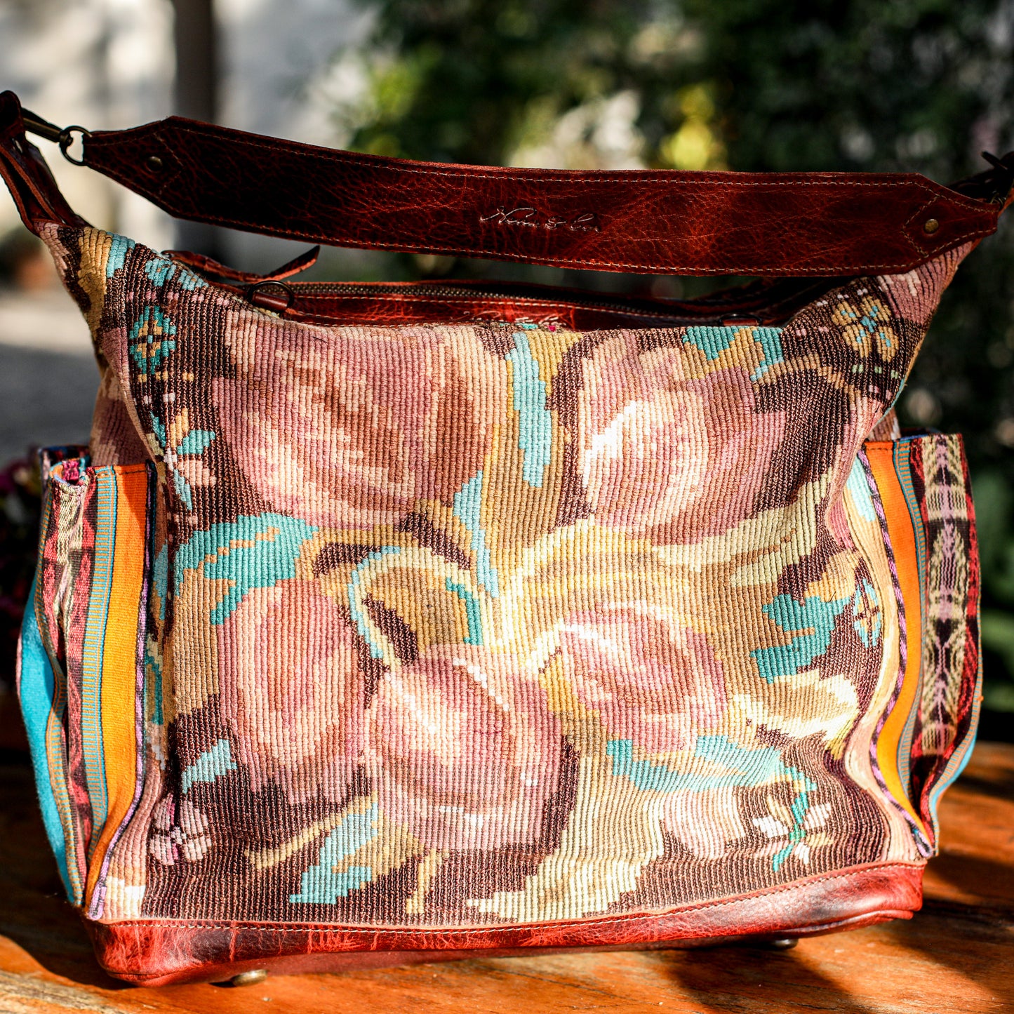 BEATRIZ CDB + DIAMANTE STRAP - OOAK HUIPIL - COPPER - NO. 19292