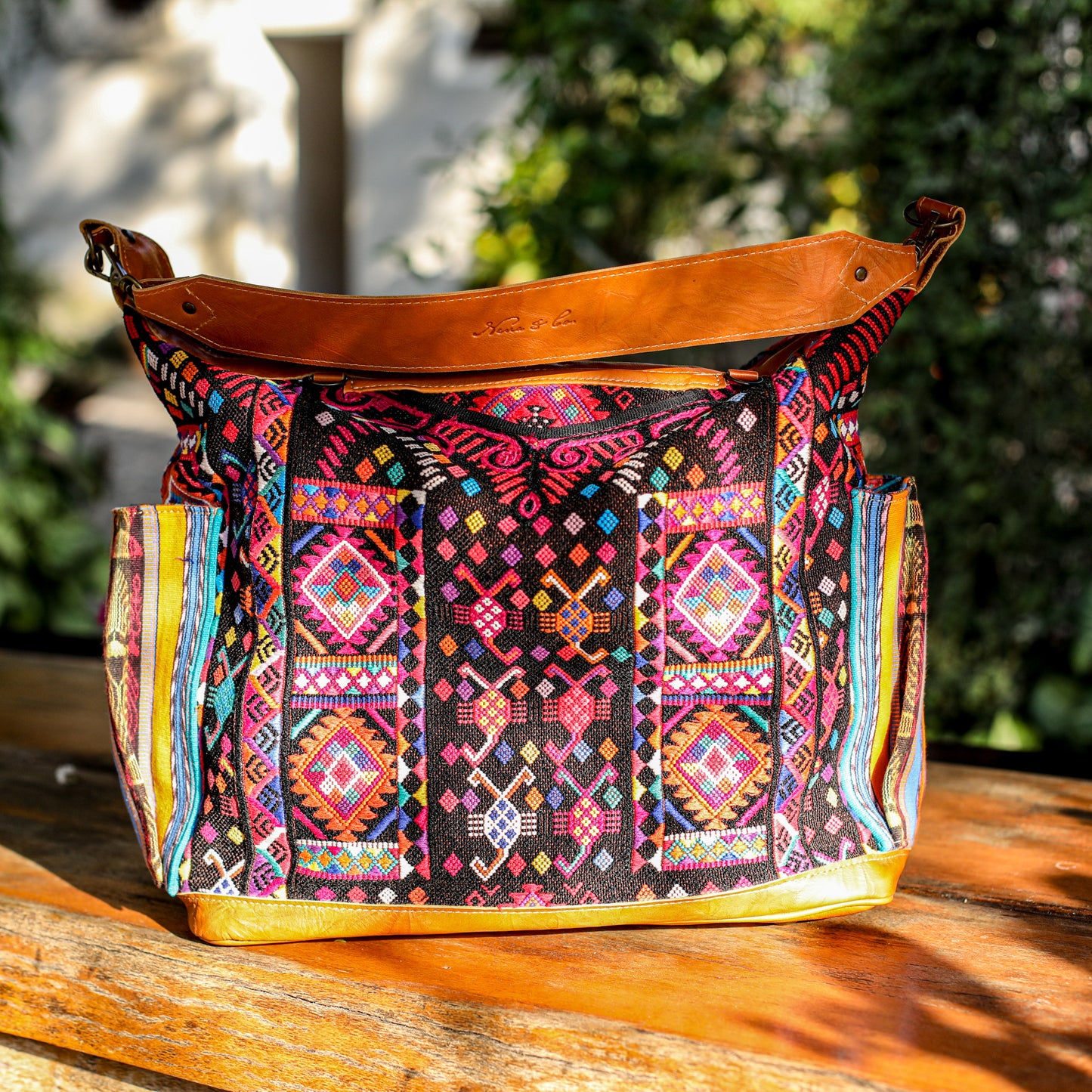 BEATRIZ CDB + DIAMANTE STRAP - OOAK HUIPIL - DUNA AMARILLA - NO. 19300