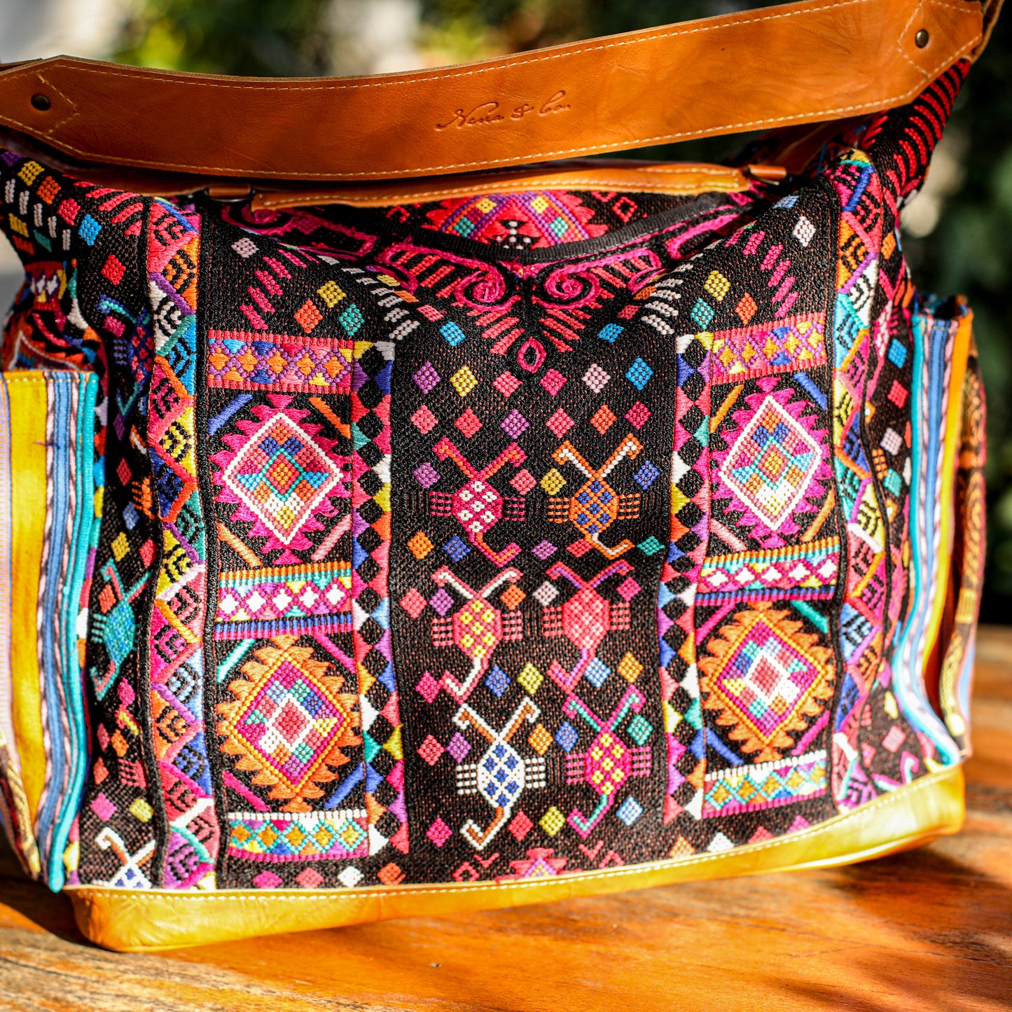 BEATRIZ CDB + DIAMANTE STRAP - OOAK HUIPIL - DUNA AMARILLA - NO. 19300