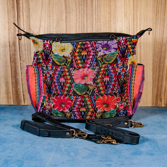 BEATRIZ CDB + DIAMANTE STRAP - OOAK HUIPIL - BLACK - NO. 16392