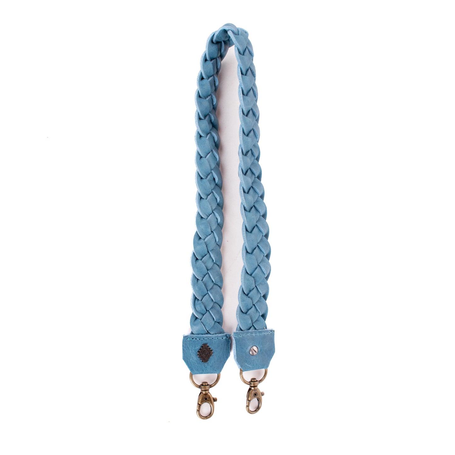 DRAWSTRING BUCKET BAG - OOAK HUIPIL - CERULEAN - NO. 19079