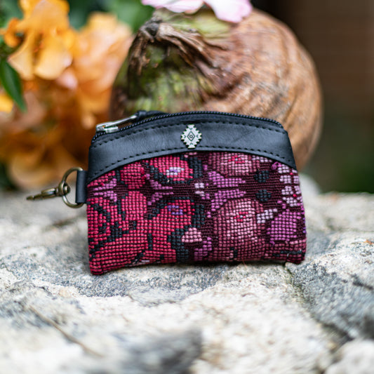 COIN PURSE - OOAK HUIPIL - BLACK - NO. 17493