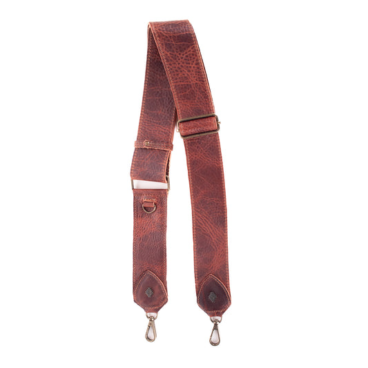ADJUSTABLE WIDE STRAP - FULL LEATHER - COPPER