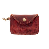 CARD CASE WITH CLASP - COPPER