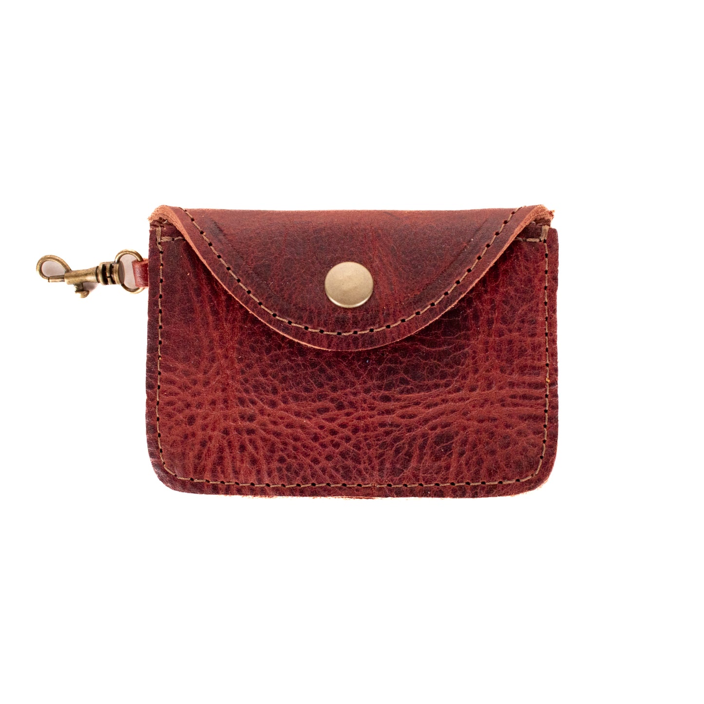 CARD CASE WITH CLASP - COPPER