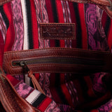 SIGNATURE EDITION DRAWSTRING BUCKET BAG - FULL LEATHER - COPPER