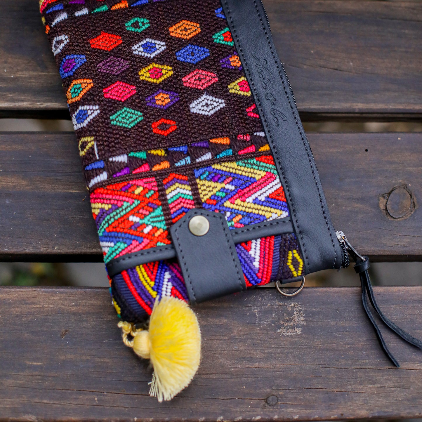 EVERYTHING CLUTCH - OOAK HUIPIL - BLACK - NO. 200453