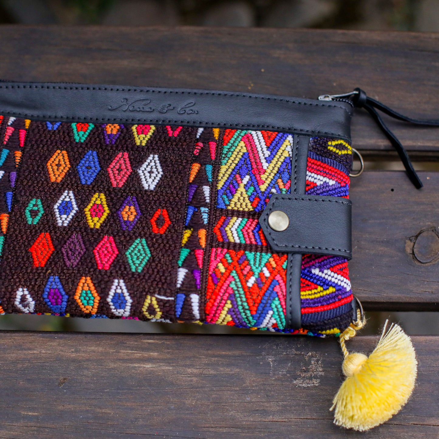 EVERYTHING CLUTCH - OOAK HUIPIL - BLACK - NO. 200453