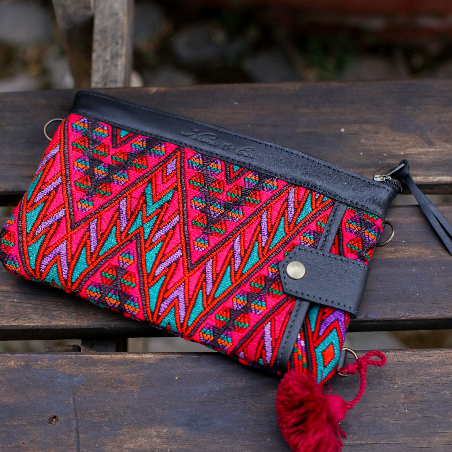 EVERYTHING CLUTCH - OOAK HUIPIL - BLACK - NO. 200449