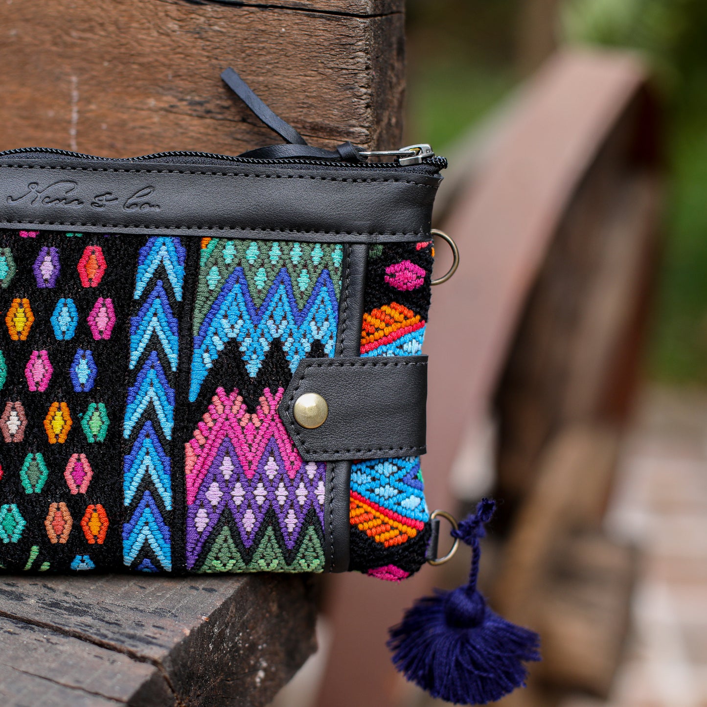 EVERYTHING CLUTCH - OOAK HUIPIL - BLACK - NO. 200440