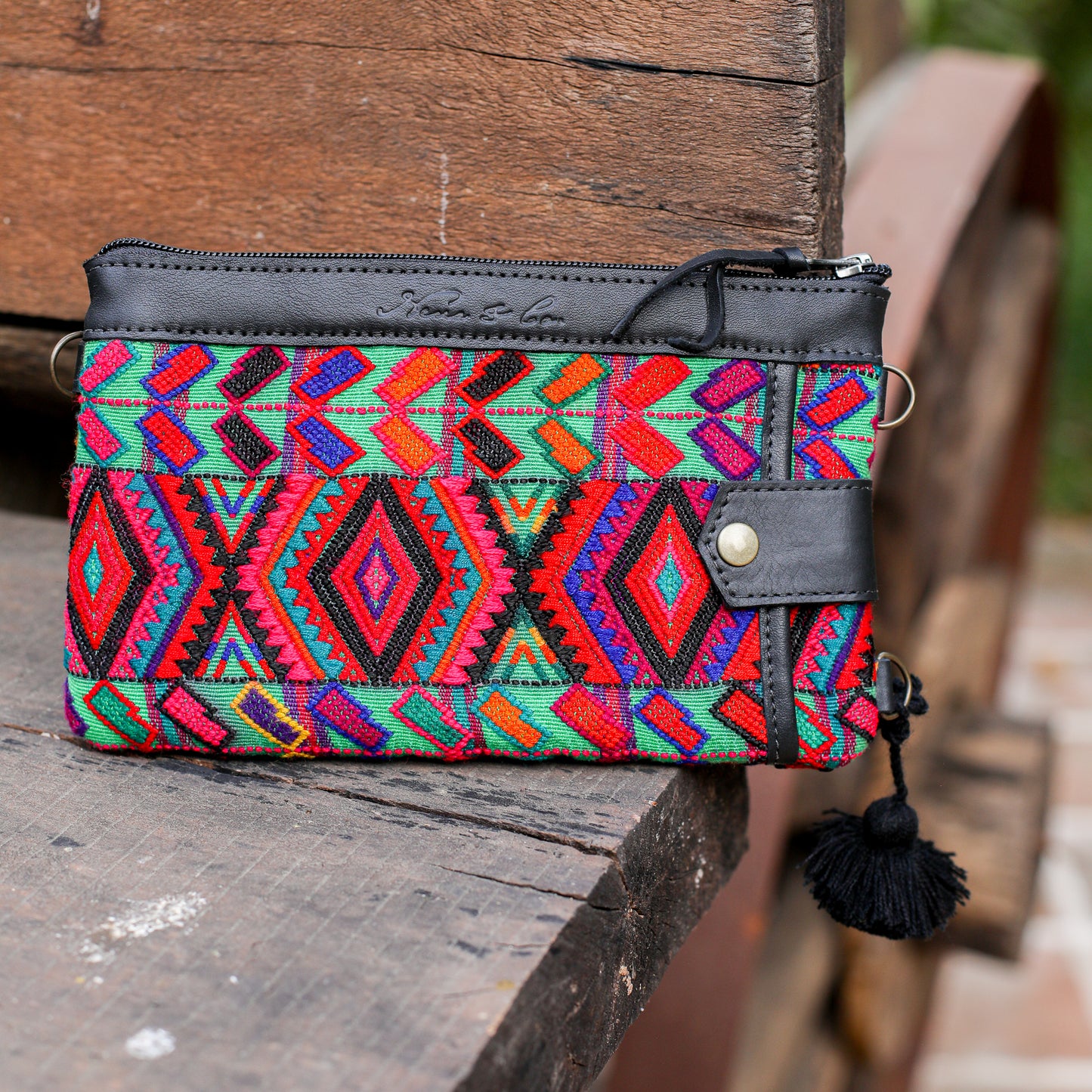 EVERYTHING CLUTCH - OOAK HUIPIL - BLACK - NO. 200441