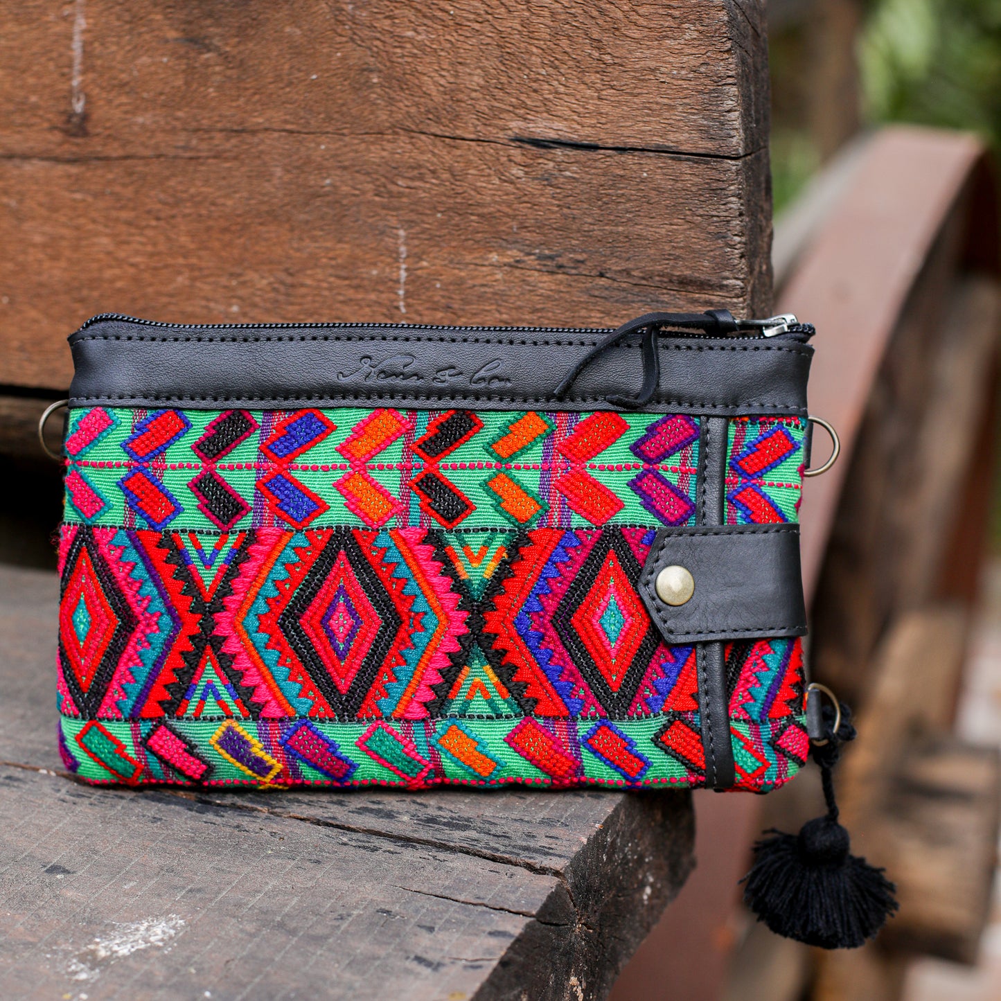 EVERYTHING CLUTCH - OOAK HUIPIL - BLACK - NO. 200441