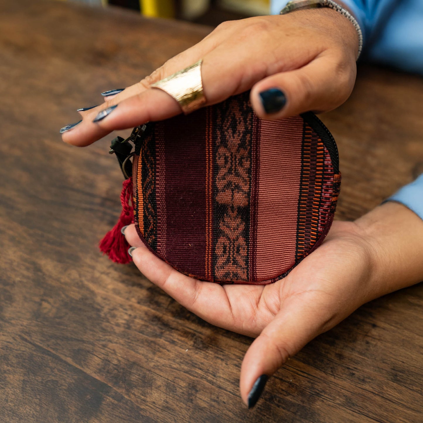 CIRCLE COIN PURSE - CORTE - BLACK - NO. 12309