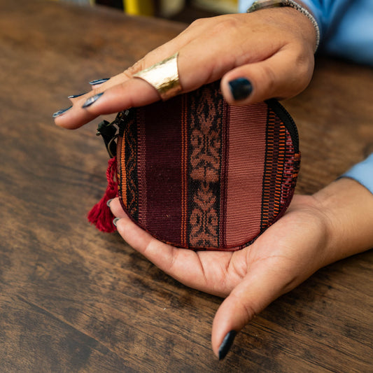 CIRCLE COIN PURSE - CORTE - BLACK - NO. 12309