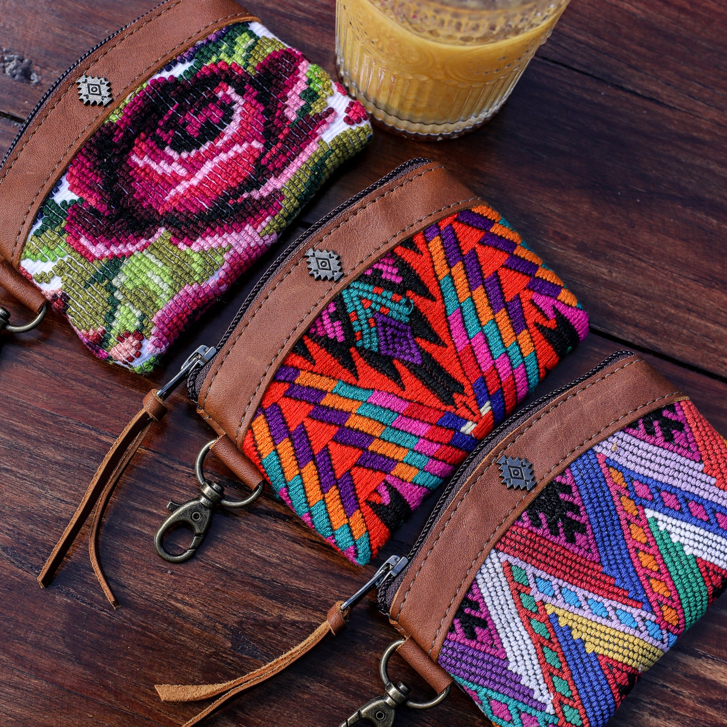 COIN PURSE - OOAK HUIPIL - CAFE - NO. 19633