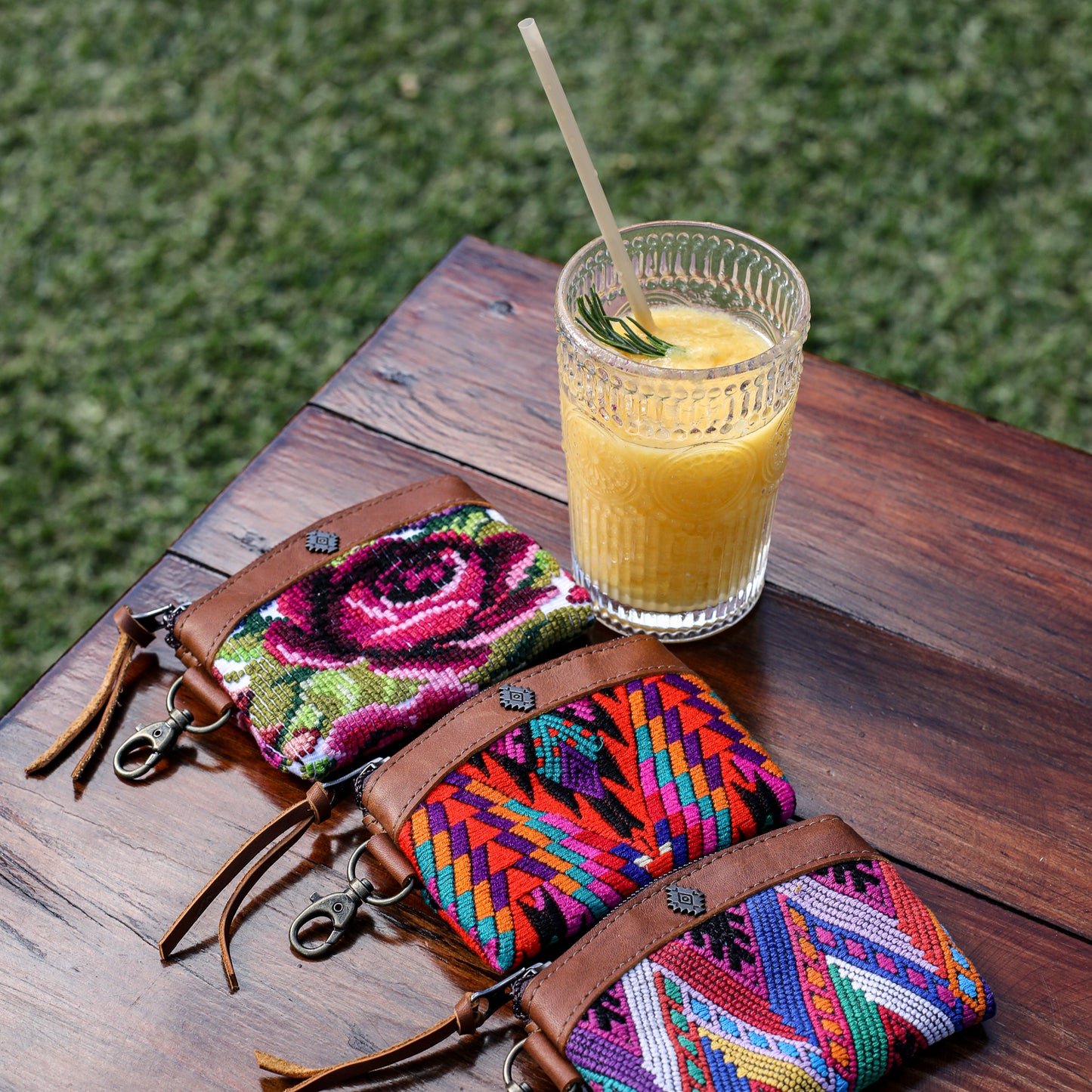 COIN PURSE - OOAK HUIPIL - CAFE - NO. 19634