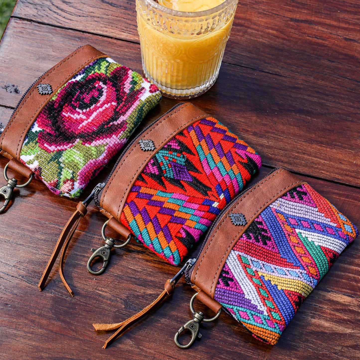 COIN PURSE - OOAK HUIPIL - CAFE - NO. 19631