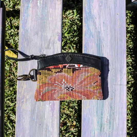 COIN PURSE - OOAK HUIPIL - BLACK - NO. 19635