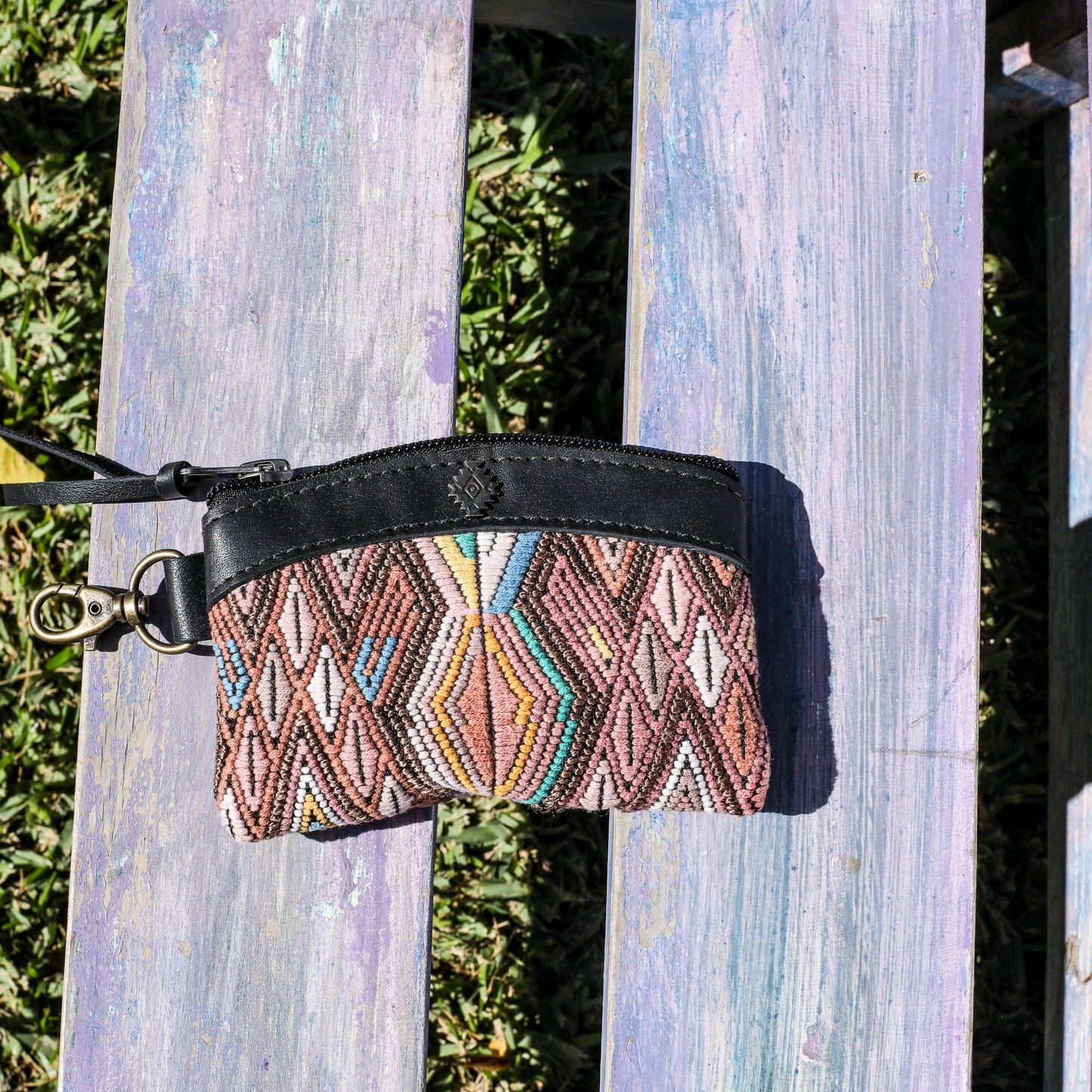 COIN PURSE - OOAK HUIPIL - BLACK - NO. 19637