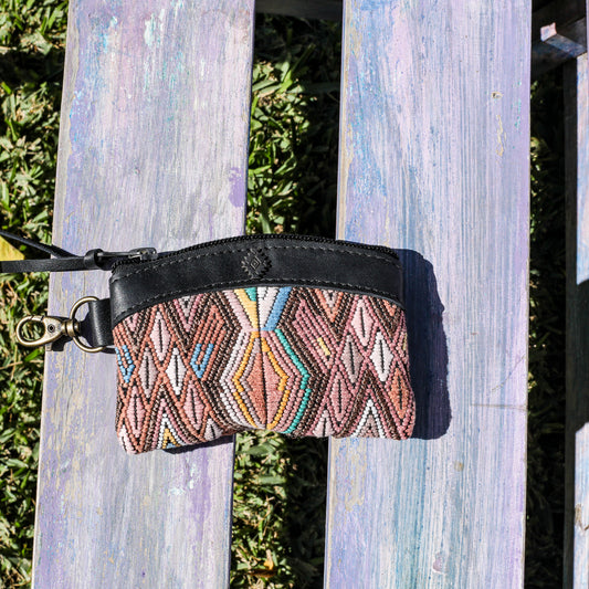 COIN PURSE - OOAK HUIPIL - BLACK - NO. 19637