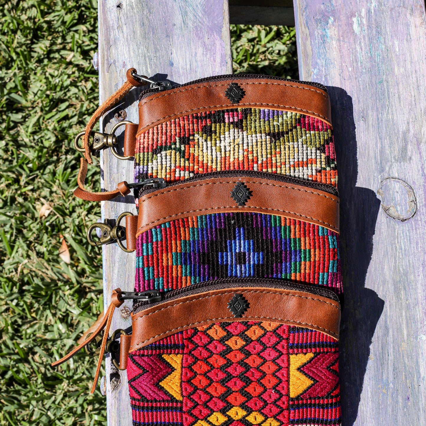 COIN PURSE - OOAK HUIPIL - CAFE - NO. 19627