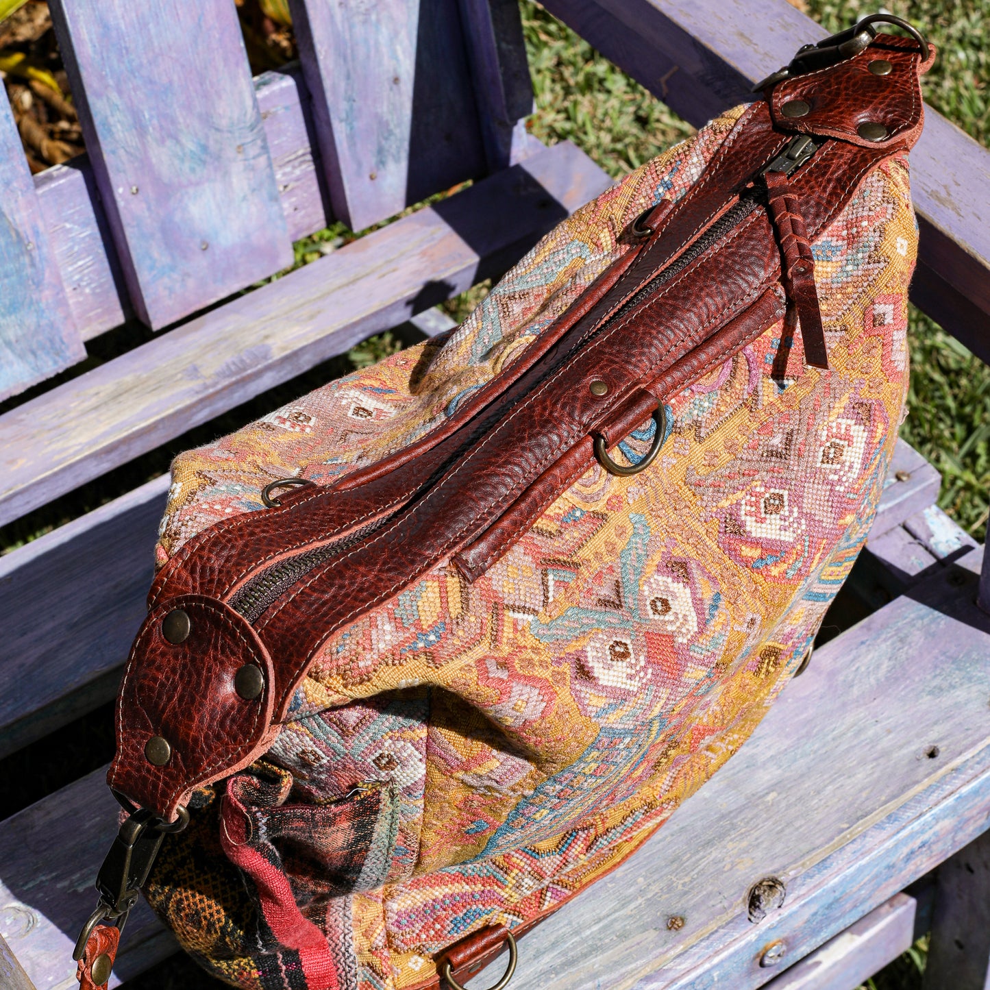 BEATRIZ MCDB + DIAMANTE STRAP - OOAK HUIPIL - COPPER - 19601